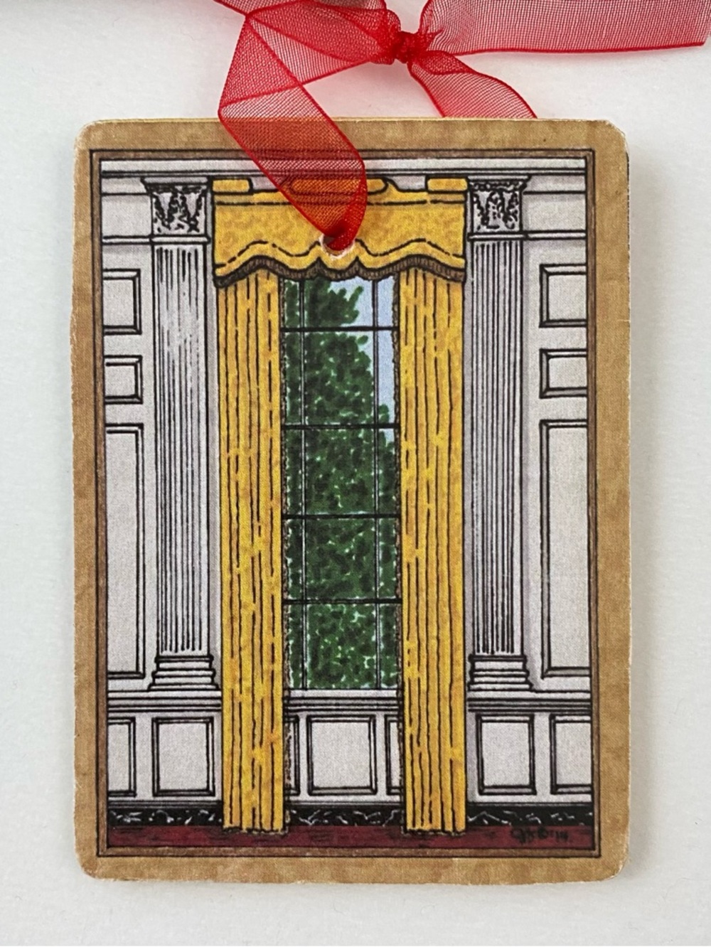 White House Ornament with Jake Gariepy Art
